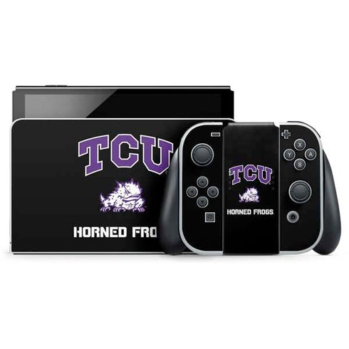 Texas Christian University TCU Horned Frogs Logo Nintendo Skins
